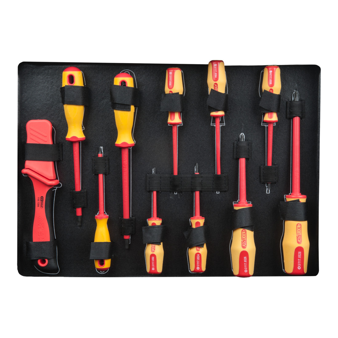 KS Tools Set d'outils isolés pour véhicules électriques et hybrides, 43 pcs.