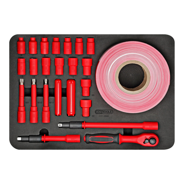 KS Tools Set d'outils isolés pour véhicules électriques et hybrides, 43 pcs.
