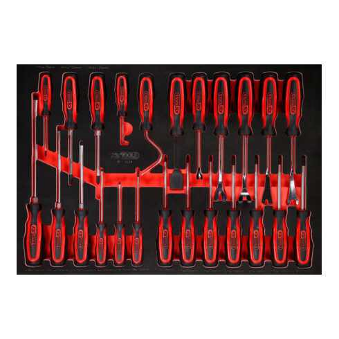 KS Tools Set giraviti KS Tool, con inserto di espanso, 24pz.