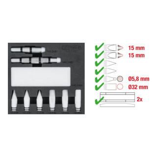 KS Tools Set mandrini di ritorno 10pz.