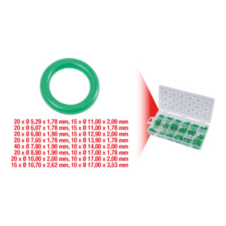 KS Tools Set O-ring per climatizzatore, HNBR, 270pz.