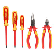 KS Tools Set pinze e cacciaviti ERGOTORQUE VDE, 5pz. Variante 1-3