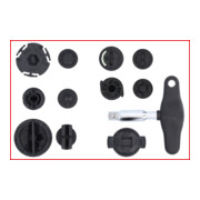 KS Tools Set profili speciali 3/8" per tappi scarico olio in plastica, 6pz.-2