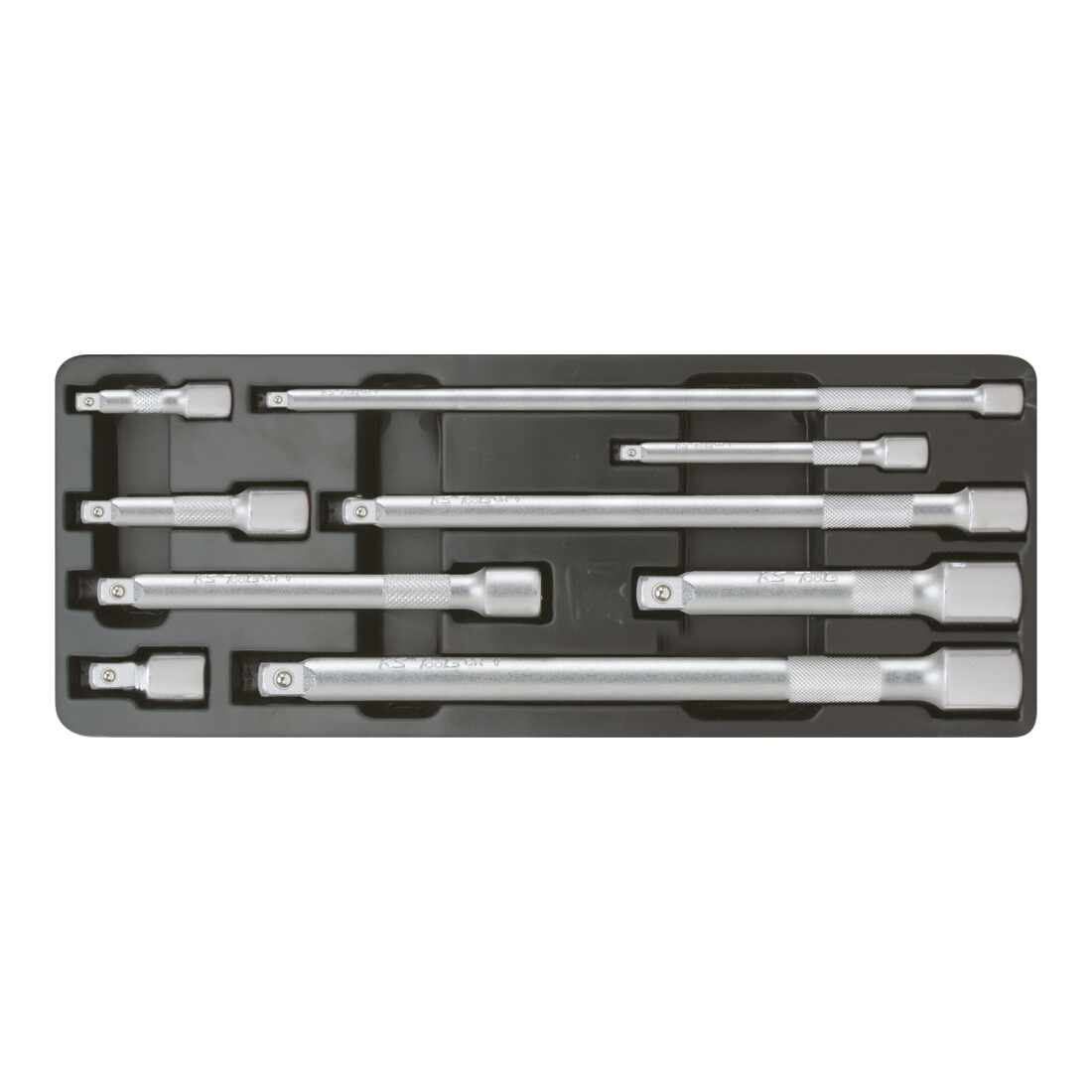 KS Tools Set prolunghe 1/4" + 3/8" + 1/2", 9pz.