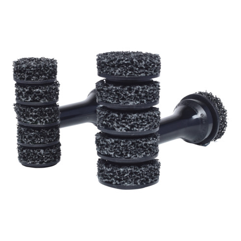 KS Tools Set pulizia per mozzo ruota e bulloni passanti, Ø40/50mm, 14pz.