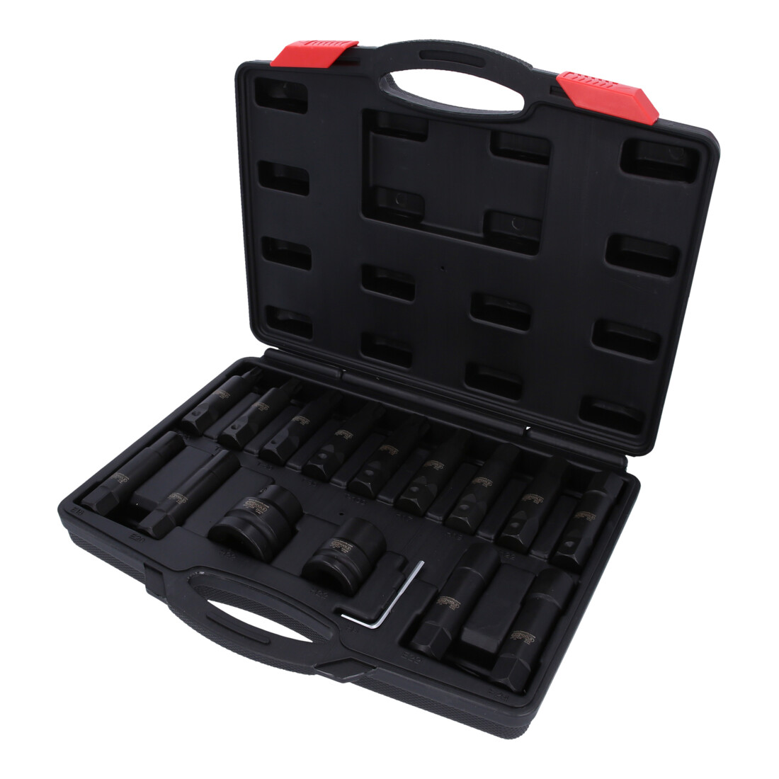 KS Tools Set punte intercambiabili 3/4"+1" per avvitatori ad impulsi, 16pz.