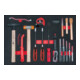 KS Tools Set punzoni e martelli SCS, 17pz. in modulo1/1-1