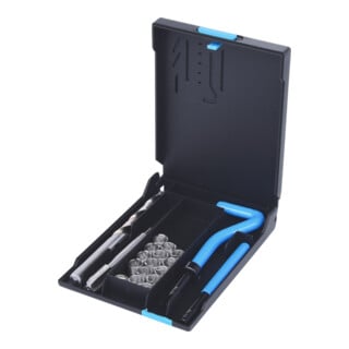 KS Tools Set riparazione filetti in acciao Inox, M10x1,25x13,8mm, 19pz.