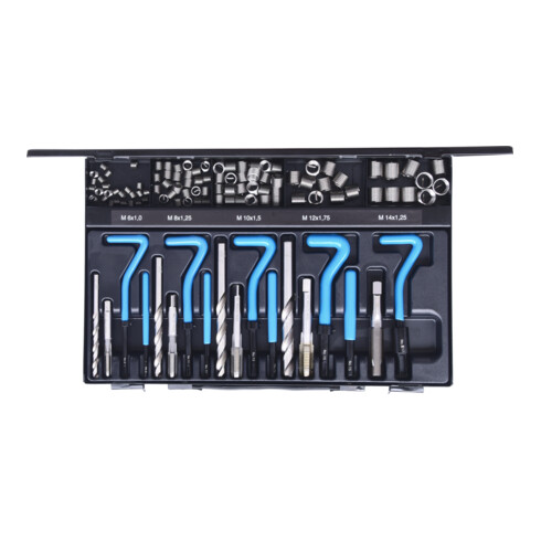 KS Tools Set riparazione filetti in acciao Inox, M6-M14, 113pz.