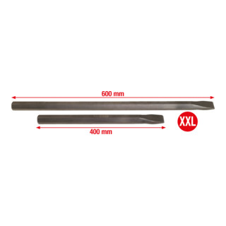 KS Tools Set scalpelli piatti per camion, 2pz., 400-600mm