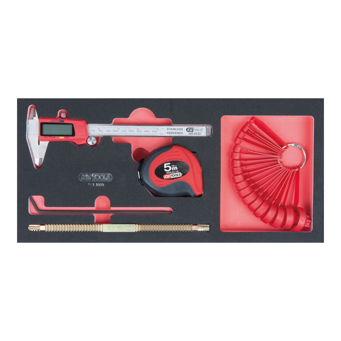 KS Tools Set strumenti di misura SCS, 5pz. In modulo 1/3