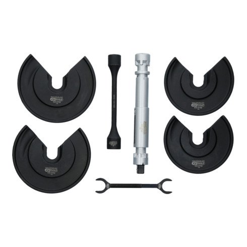 KS Tools Set universale di dispositivi di serraggio telescopici da centro per molle interne, 9pz.