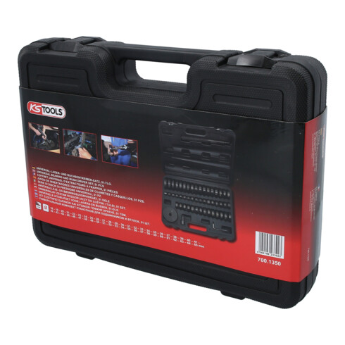 KS Tools Set universale di estrattori di cuscinetti e boccole, 51pz.