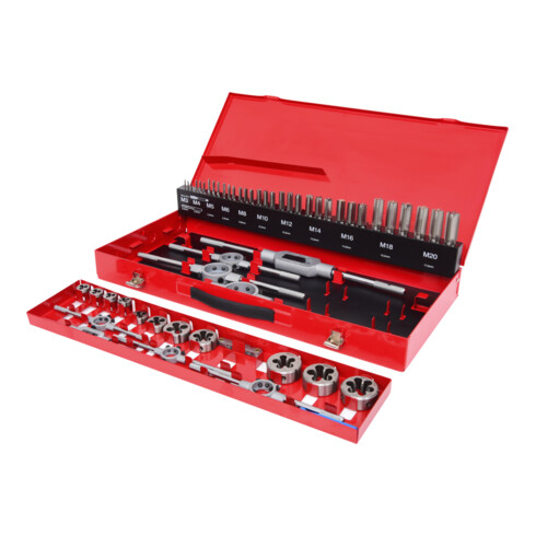 KS Tools Set utensili per filettare HSS, 54pz.