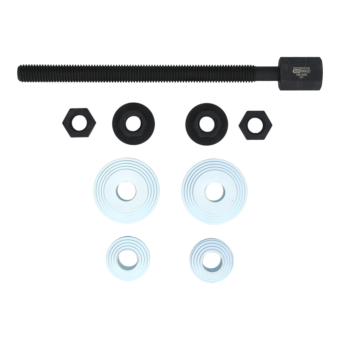 KS Tools Set utensili universali per cuscinetti ruota, Ø24 - 72mm, 9pz.
