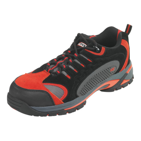 KS Tools Sicherheitsschuhe Sport, schwarz-rot