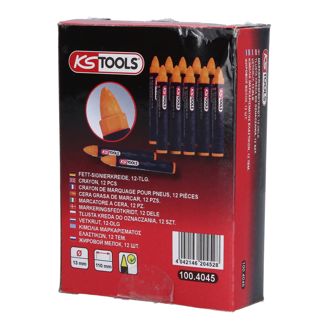 KS Tools Signierkreide, gelb,12er Pack