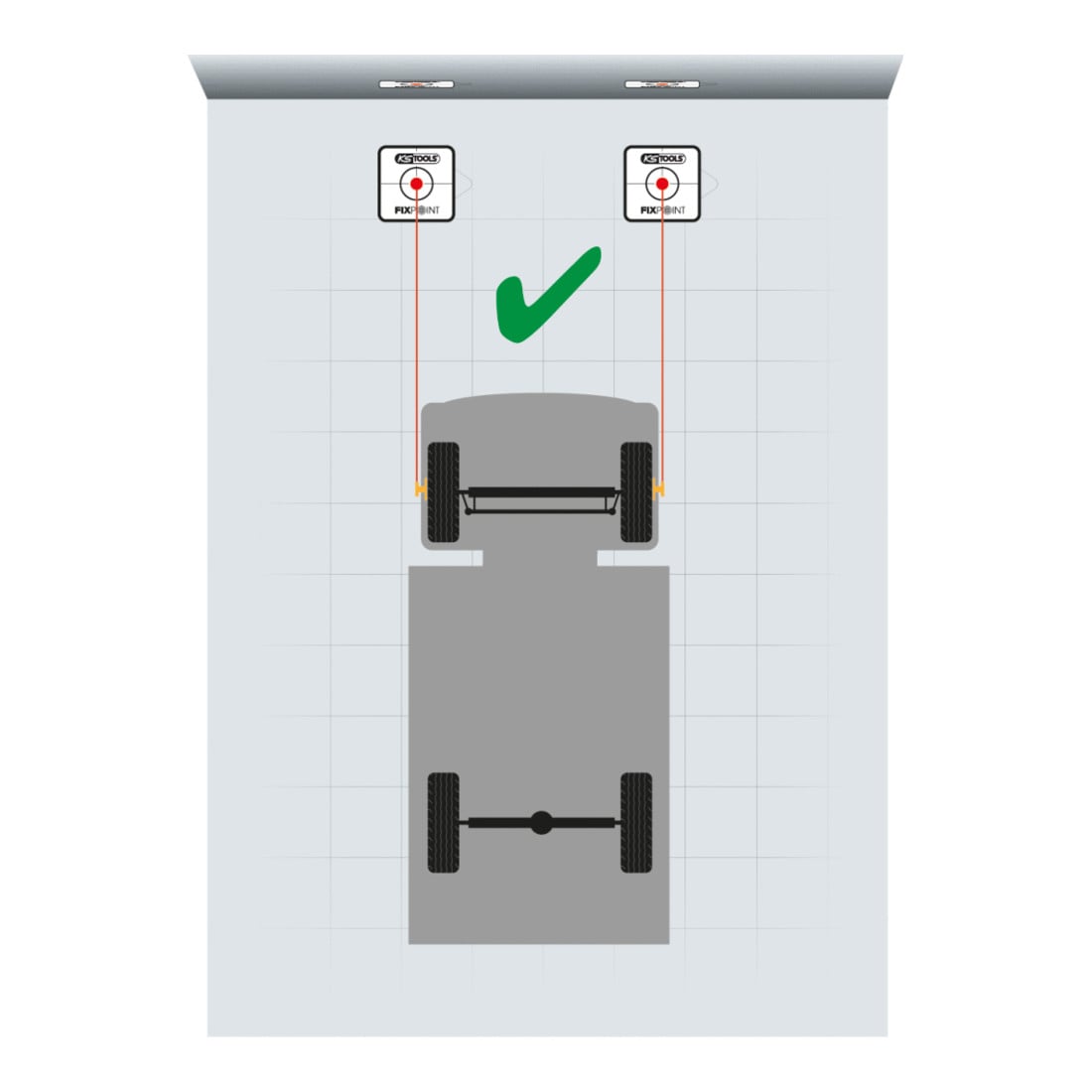 KS Tools Sistema di regolazione del telaio 15pz.