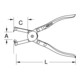 KS Tools slangbandschaar, schroefdraad.230mm
