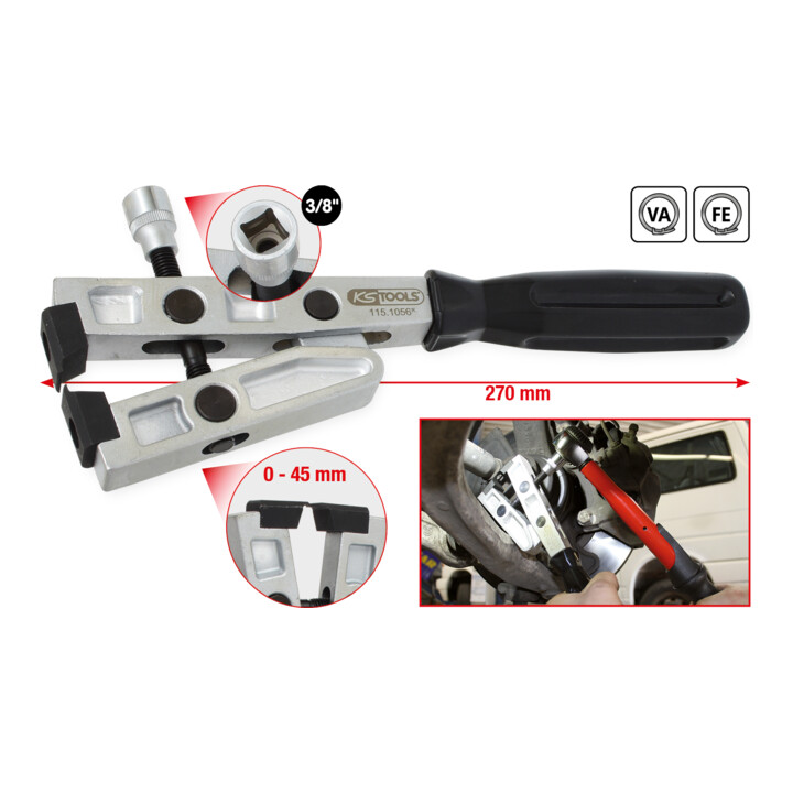 KS Tools slangklemtang voor aandraaimoment, 270mm