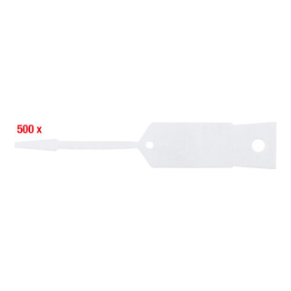 KS Tools sleutelhanger, blanco, 500 stuks, wit