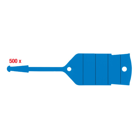 KS Tools sleutelhanger met lus, blauw, 500 stuks