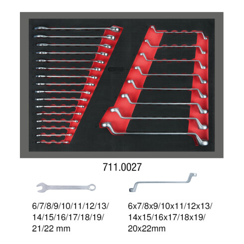 KS Tools sleutelset, 24 st. in 1/1 systeemsteek