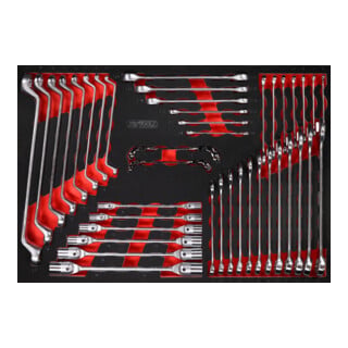 KS Tools sleutelset in schuimrubberen inleg, 41 dlg.