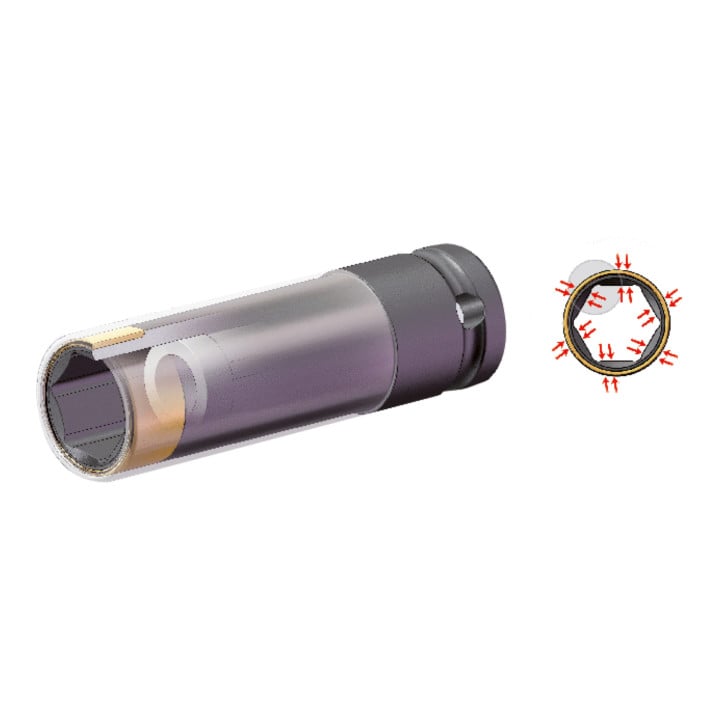 KS Tools SlimPOWER 1/2"Impact-Stecknuss, 15mm
