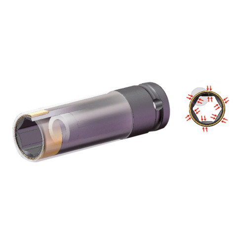 KS Tools SlimPOWER 1/2" slagmoerdop