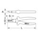 KS Tools SlimPOWER Diagonal-Seitenschneider, 200 mm