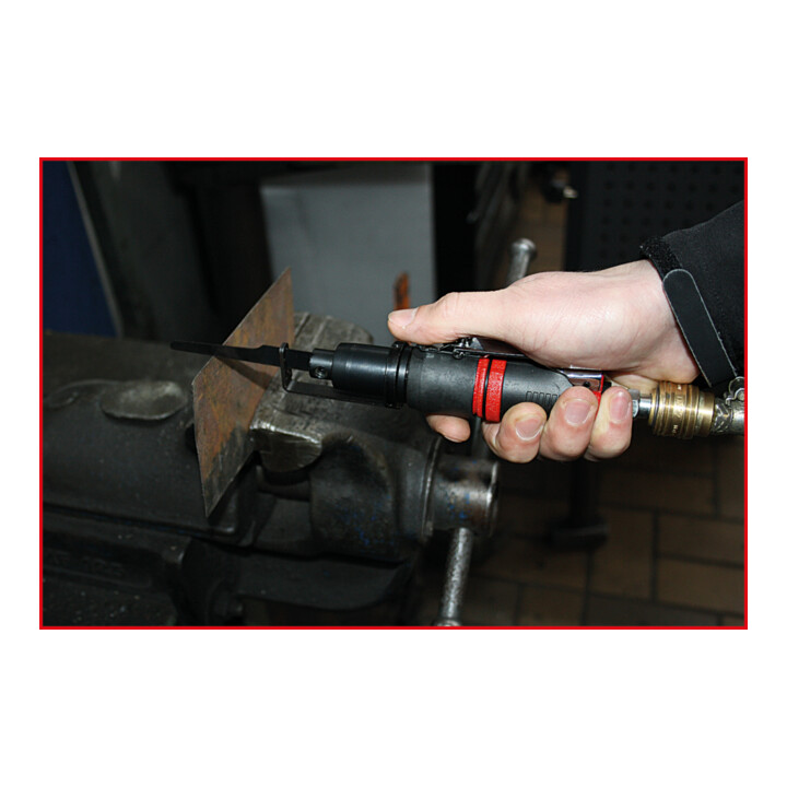 KS Tools SlimPOWER Mini-Druckluft-Karosserie-Stichsäge 170mm