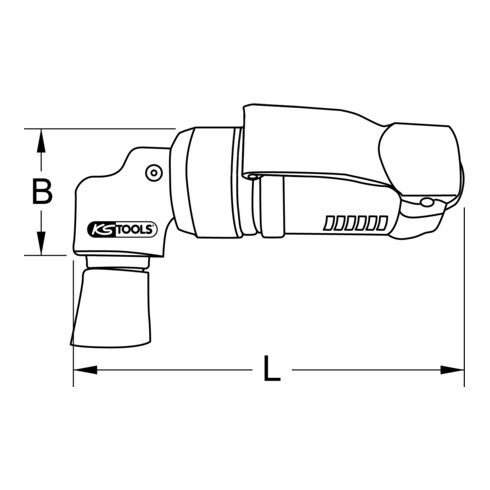 KS Tools SlimPOWER Mini-Druckluft-Schleifmaschine für kleine Pads, 19000 U/min