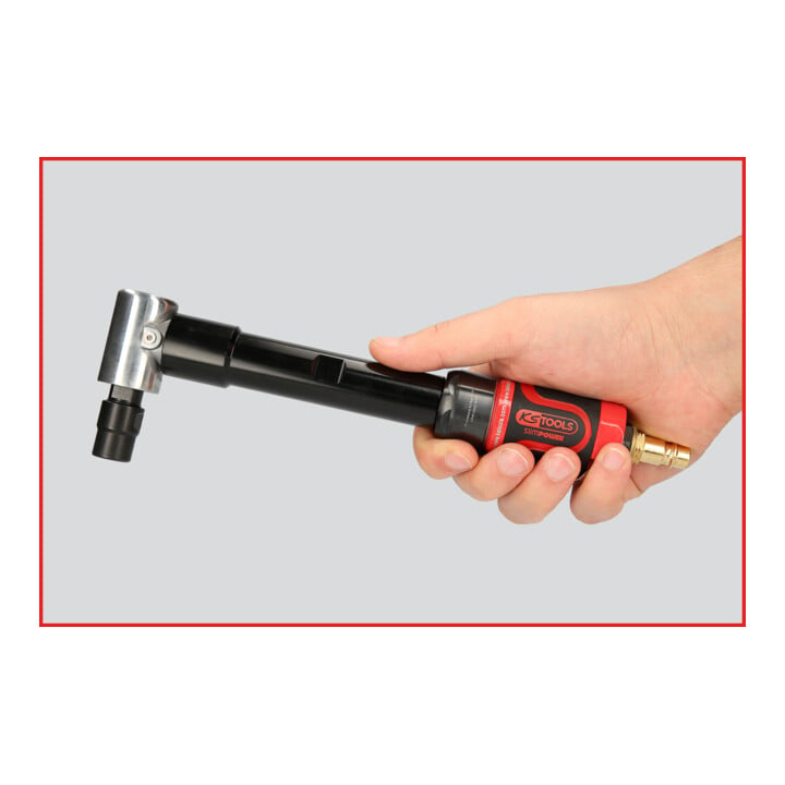 KS Tools SlimPOWER Mini-Druckluft-Winkelstabschleifer, 18.000 U/min