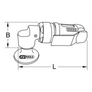 KS Tools SlimPOWER mini luchtslijpmachine voor grote pads, 19000 omw/min-5