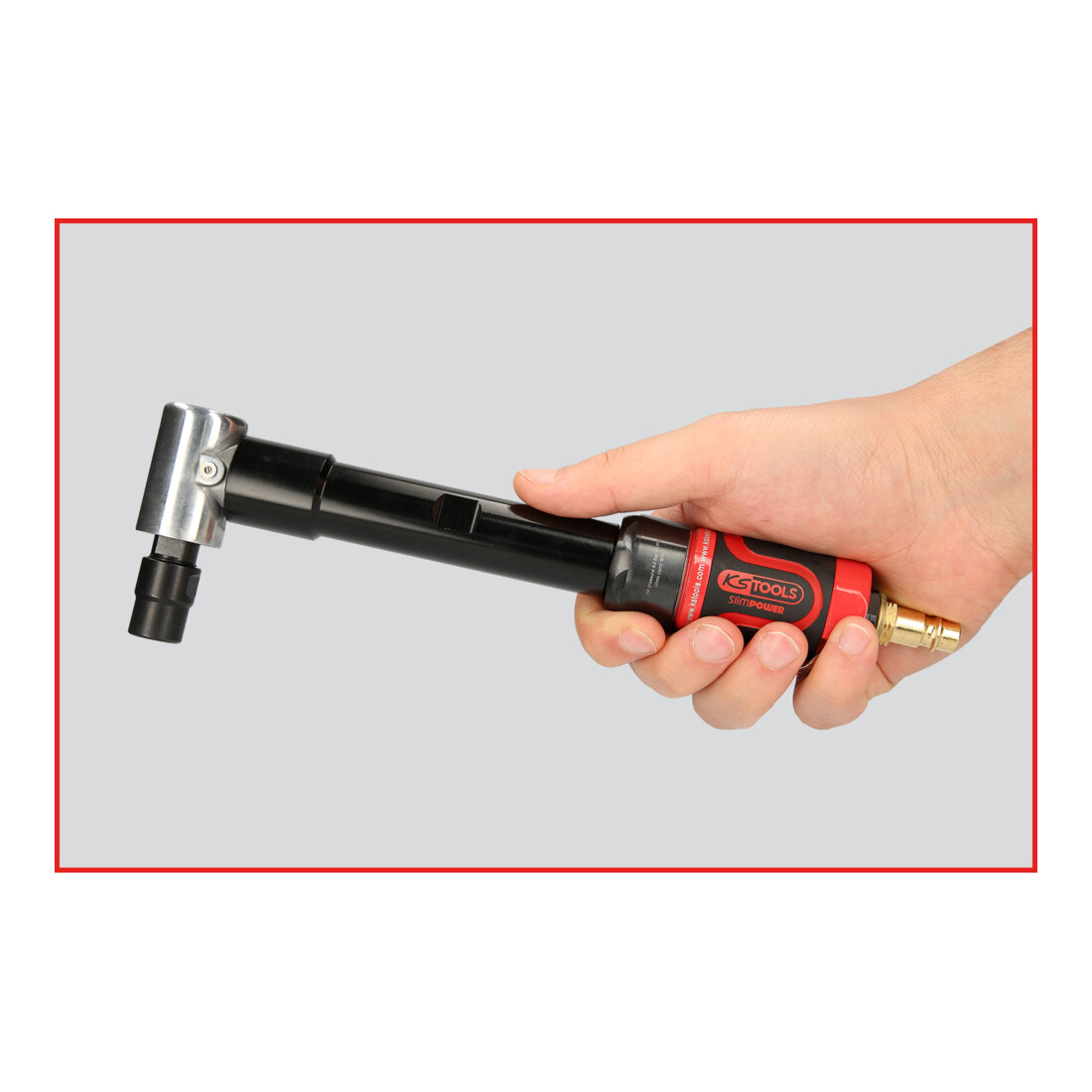 KS Tools SlimPOWER mini meuleuse d'angle pneumatique, 18 000 tr/min