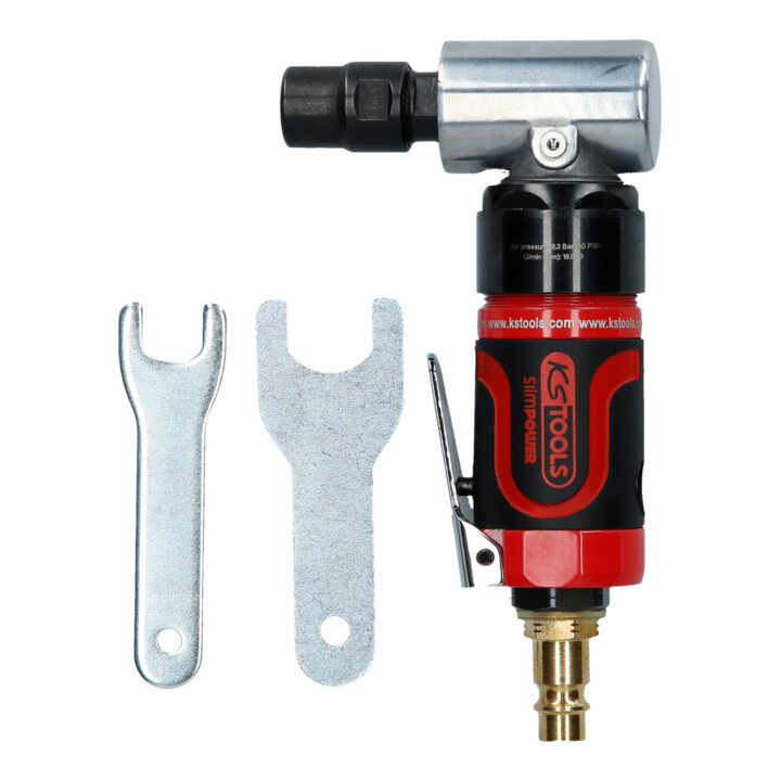 KS Tools SlimPOWER mini meuleuse d'angle pneumatique, 19 000 tr/min