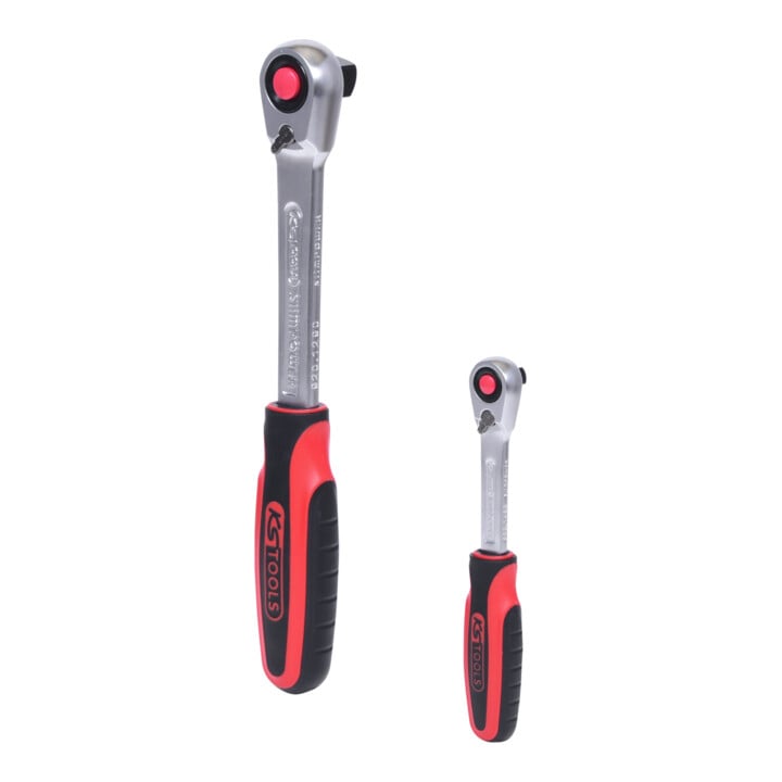 KS Tools Slimpower omkeerbare ratelset, 2-delig1/4" + 1/2"