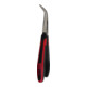 KS Tools SlimPOWER Pince à becs plats, coudée, 210 mm