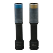 KS Tools SlimPOWER slagmoerdopset, extra lang, 2-delig, 1/2", 17+19mm