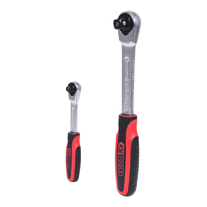 KS Tools SlimPOWER Umschaltknarren-Satz, 2-teilig1/4" + 1/2"
