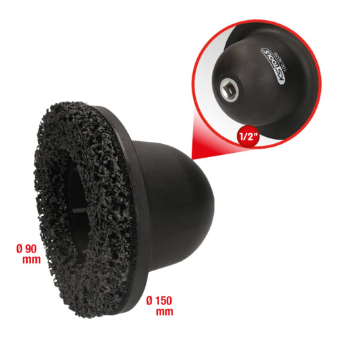 KS Tools Smerigliatrici per mozzi diametro 150mm, diametro interno 90mm, 2pz.