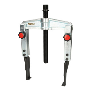 KS Tools snelspanner universele trekker 2-armig met extreem slanke en verlengde haken, 50-160mm, 220mm, 5.0t