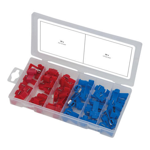 KS Tools Sortiment Abzweigverbinder, 50-teilig