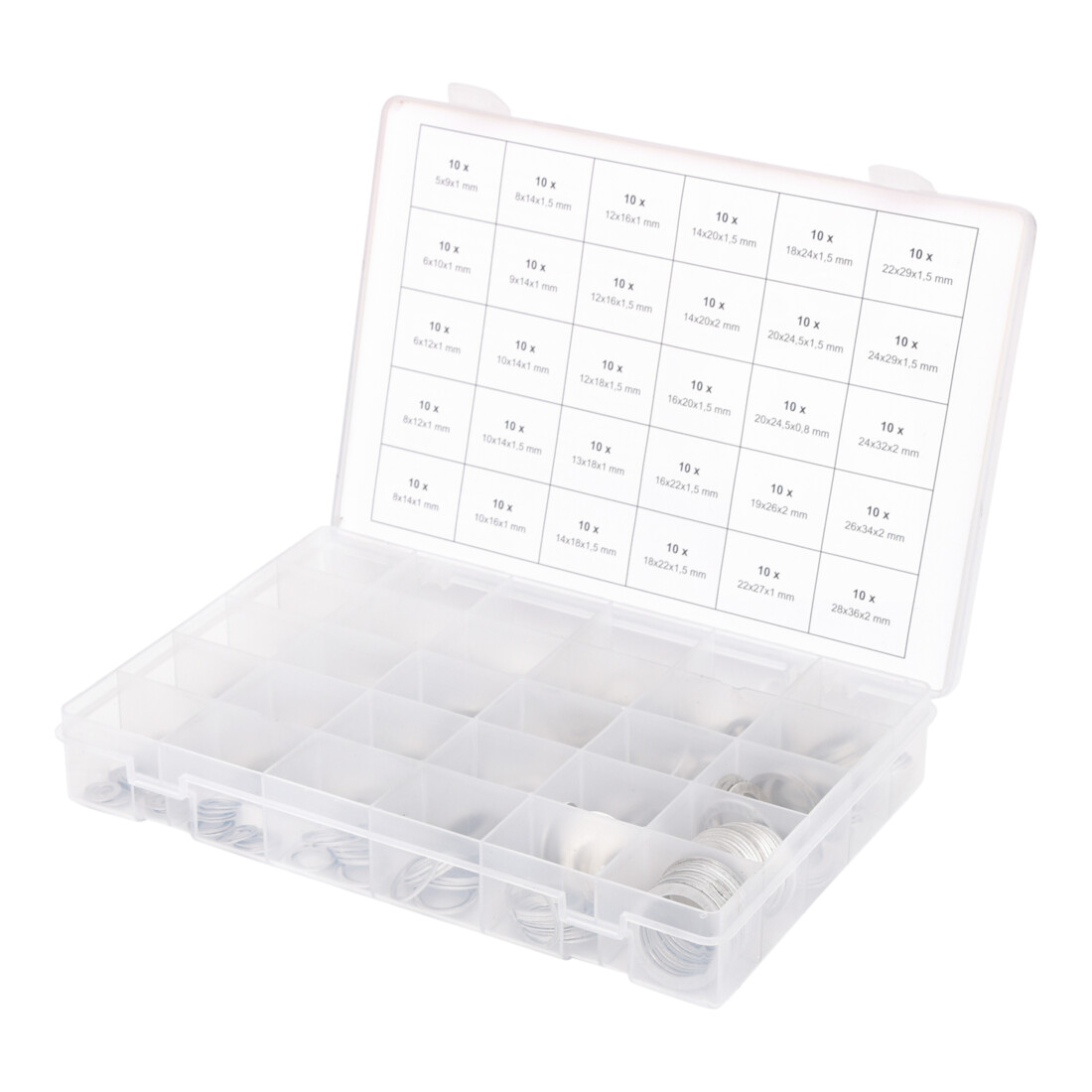 KS Tools Sortiment Alu-Dichtringe, M5-28, 300-teilig