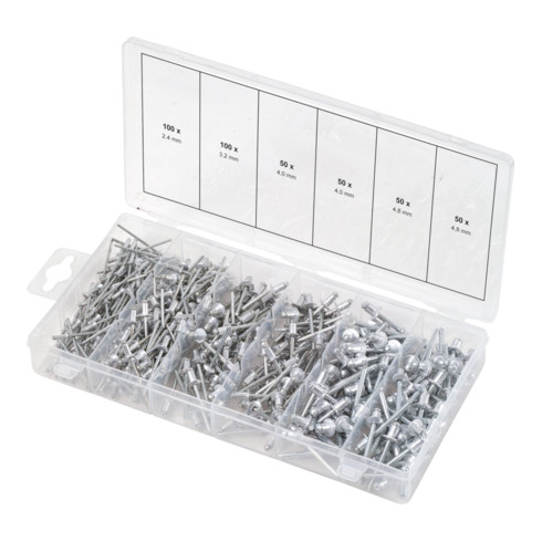 KS Tools Sortiment Blindnieten, 400-teilig