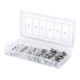 KS Tools Sortiment Edelstahl-Muttern, metrisch, 150-teilig