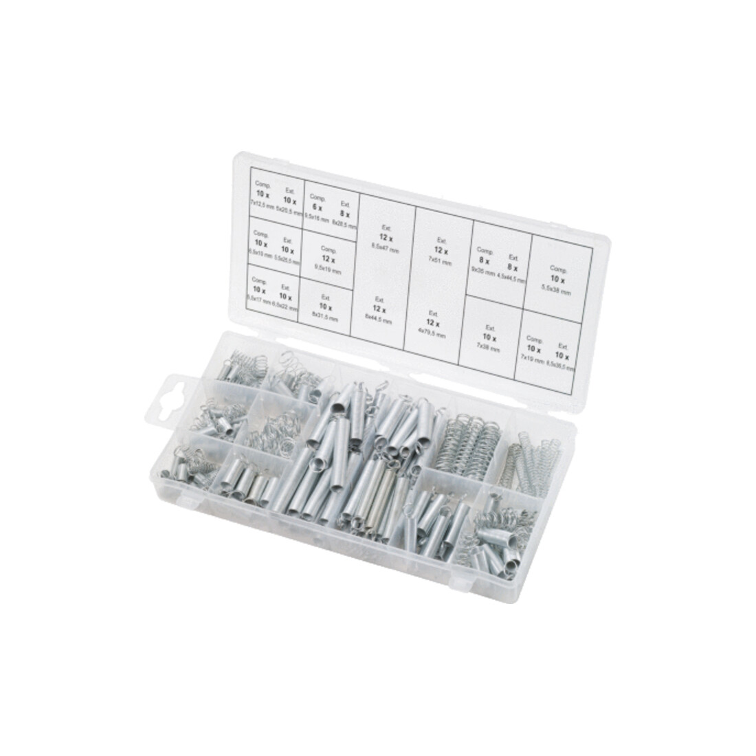 KS Tools Sortiment Federn, 200-teilig