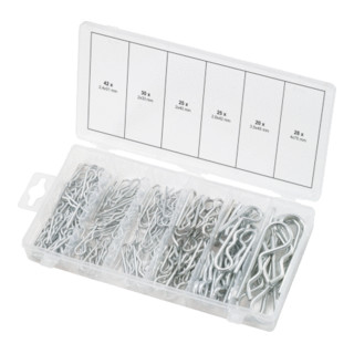 KS Tools Sortiment Federsplinte, 1,8x33 - 3,9x75, 150-teilig