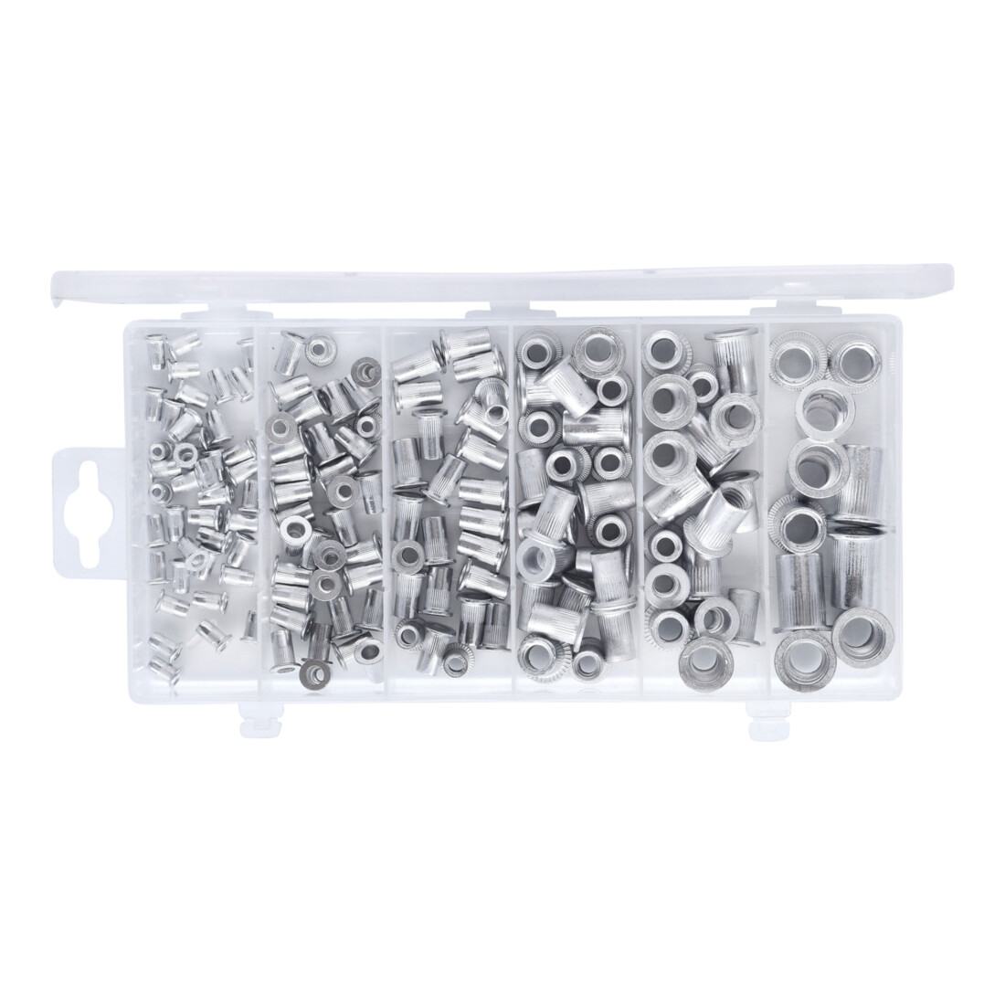 KS Tools Sortiment Gewindenieten, Aluminium, M3x9mm-M10x21mm, 150-teilig